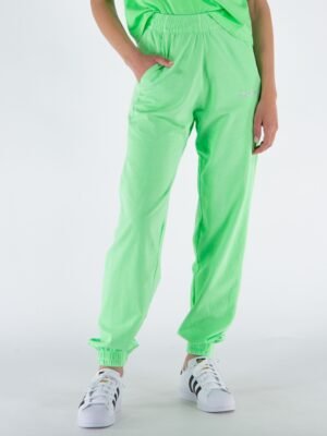 Fluorescent french terry joggers with an elasticated waist and cuffs