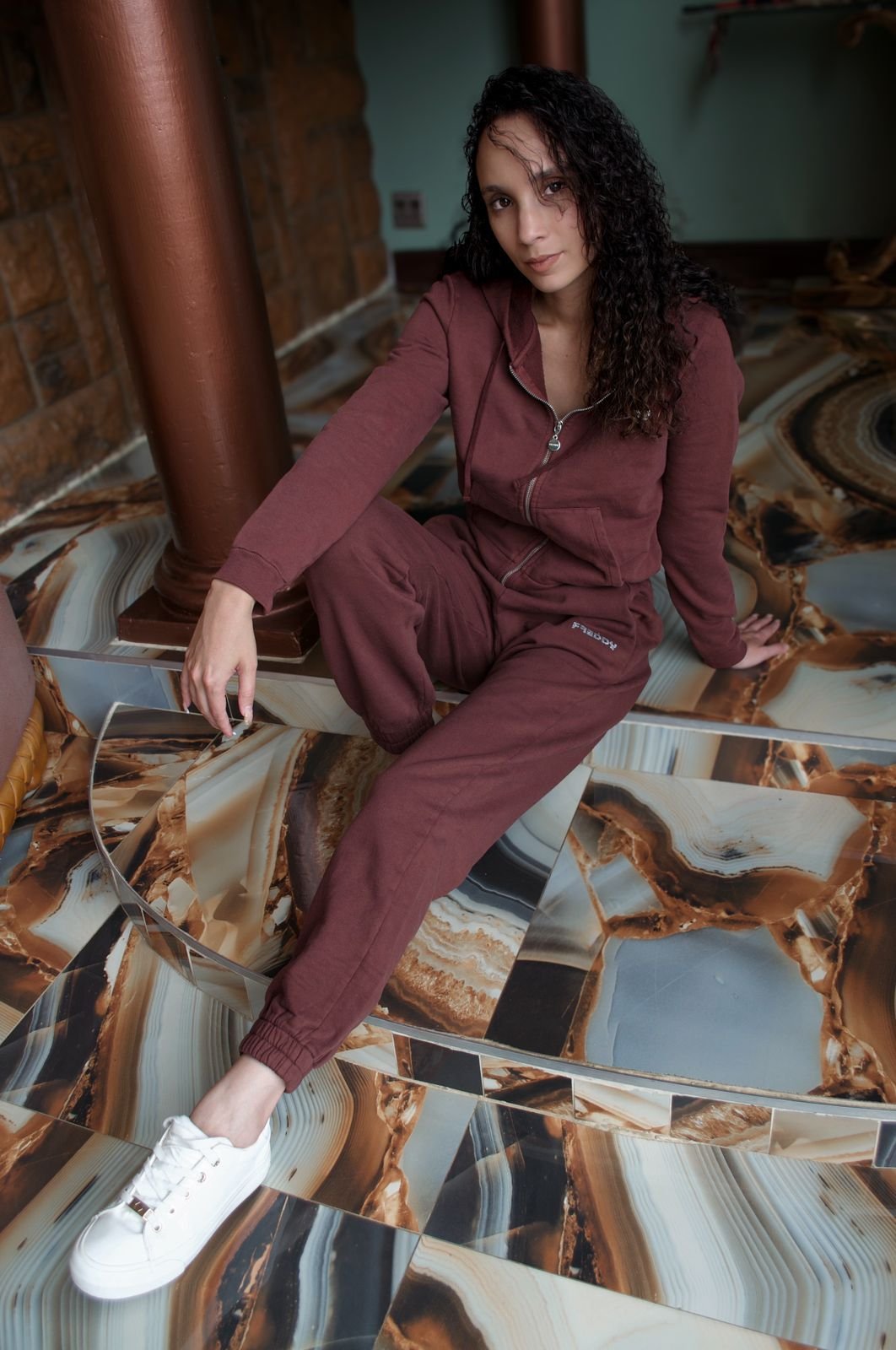 Freddywear Cropped full-zip hoodie