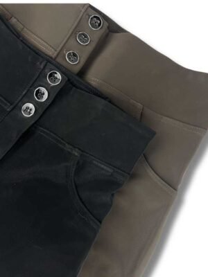 Freddy WR.UP® Shiny faux leather medium waist shaping trousers