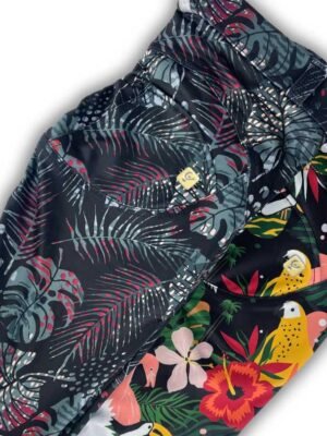 Freddy WR.UP® push up trousers with eco-friendly breathable floral fabric