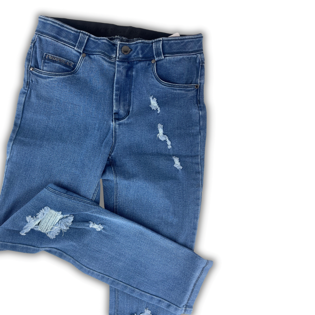 Freddy Jeans Woven Denim Regular Waist Full Length Fit Jeans