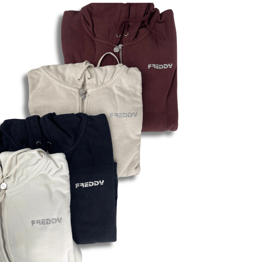 Freddy Cropped full-zip hoodie