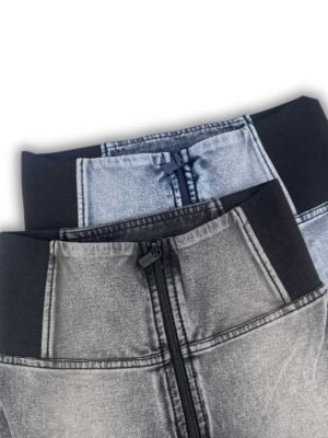 Freddy Acid wash WR.UP® shaping jeggings with elastic panels in the high waistband