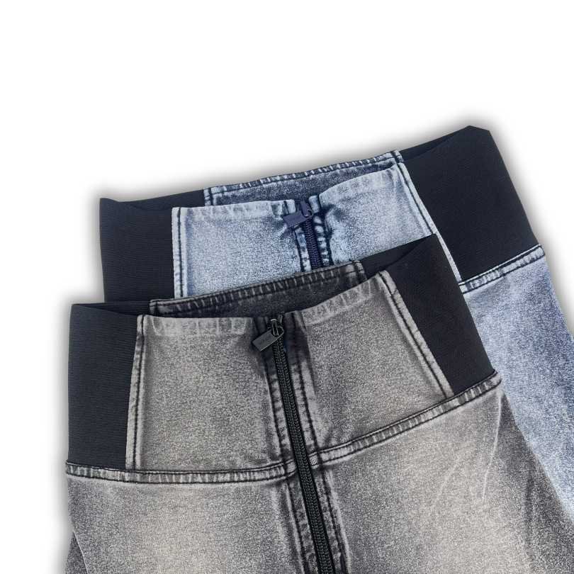 Freddy Acid wash WR.UP® shaping jeggings with elastic panels in the high waistband