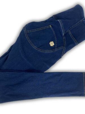 Freddy WR.UP® Acid wash denim-effect medium waist shaping super skinny trousers