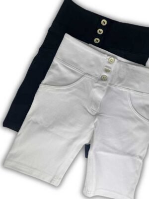 Freddy WR.UP® push up eco-friendly jersey drill biker shorts with medium waist