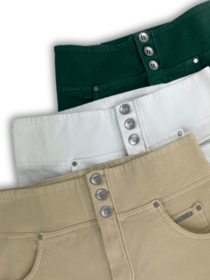 Freddy WR.UP® medium waist push up trousers in garment-dyed shuttle-woven fabric